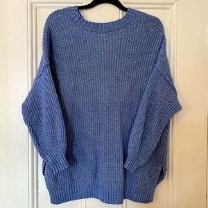 American Eagle Crewneck Knit Sweater Light Blue M